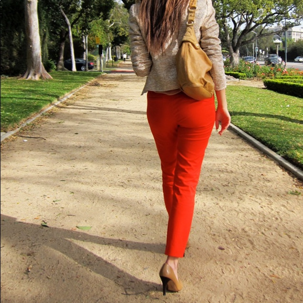 JCrew | Minnie Red Ankle Pants Size 2